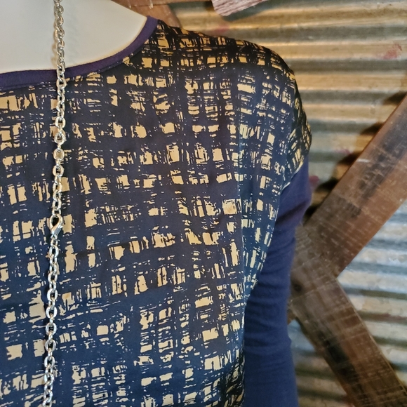 Michael Kors Blue and gold top - Picture 2 of 7